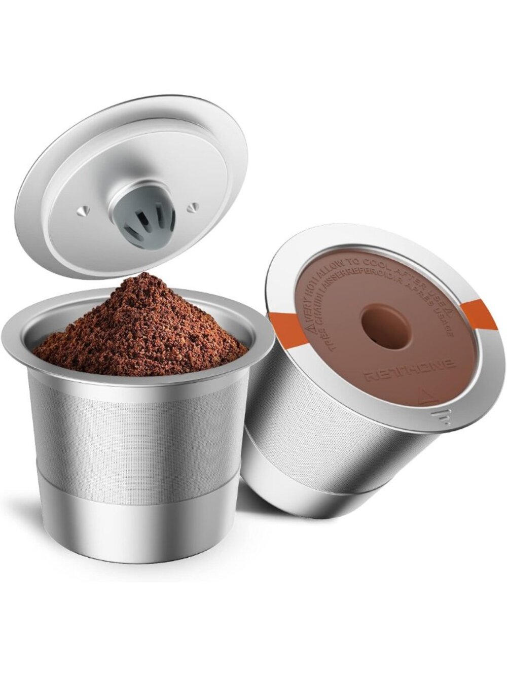 Reusable Stainless Steel K Cups for Keurig | BPA-Free Coffee Filters (2 Pack)